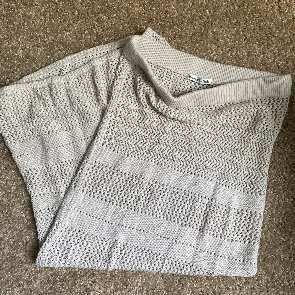 COPY - Abercrombie & Fitch crochet swim cover up maxi skirt - size small